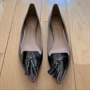 Banana Republic metallic loafers